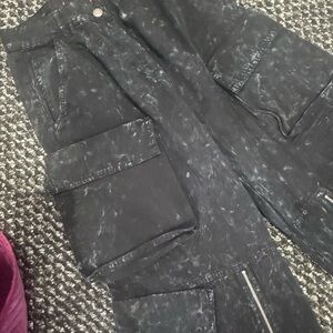Zara Black Cargo Jeans